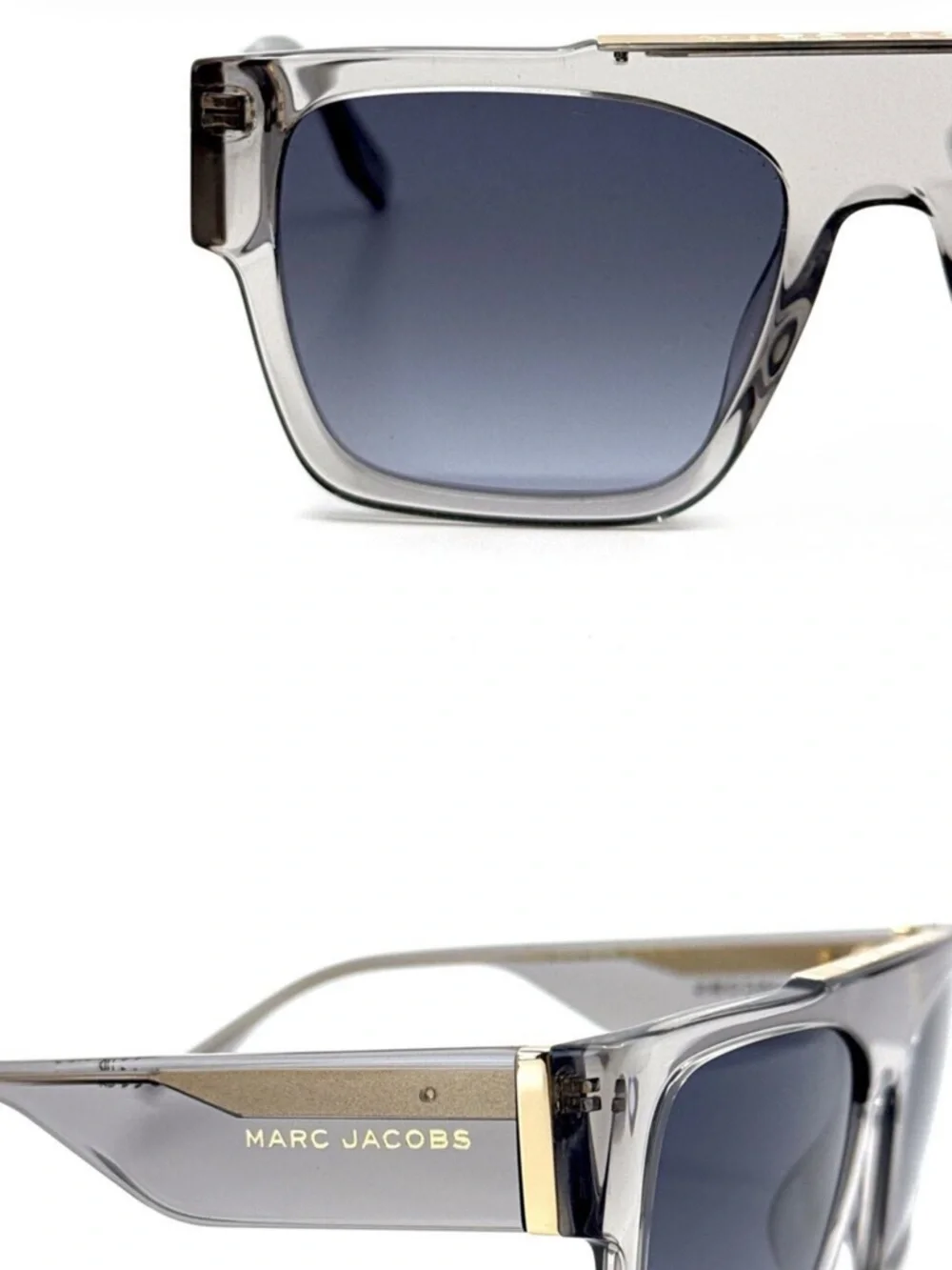 Marc Jacobs Black Oversized Square Sunglasses unisex